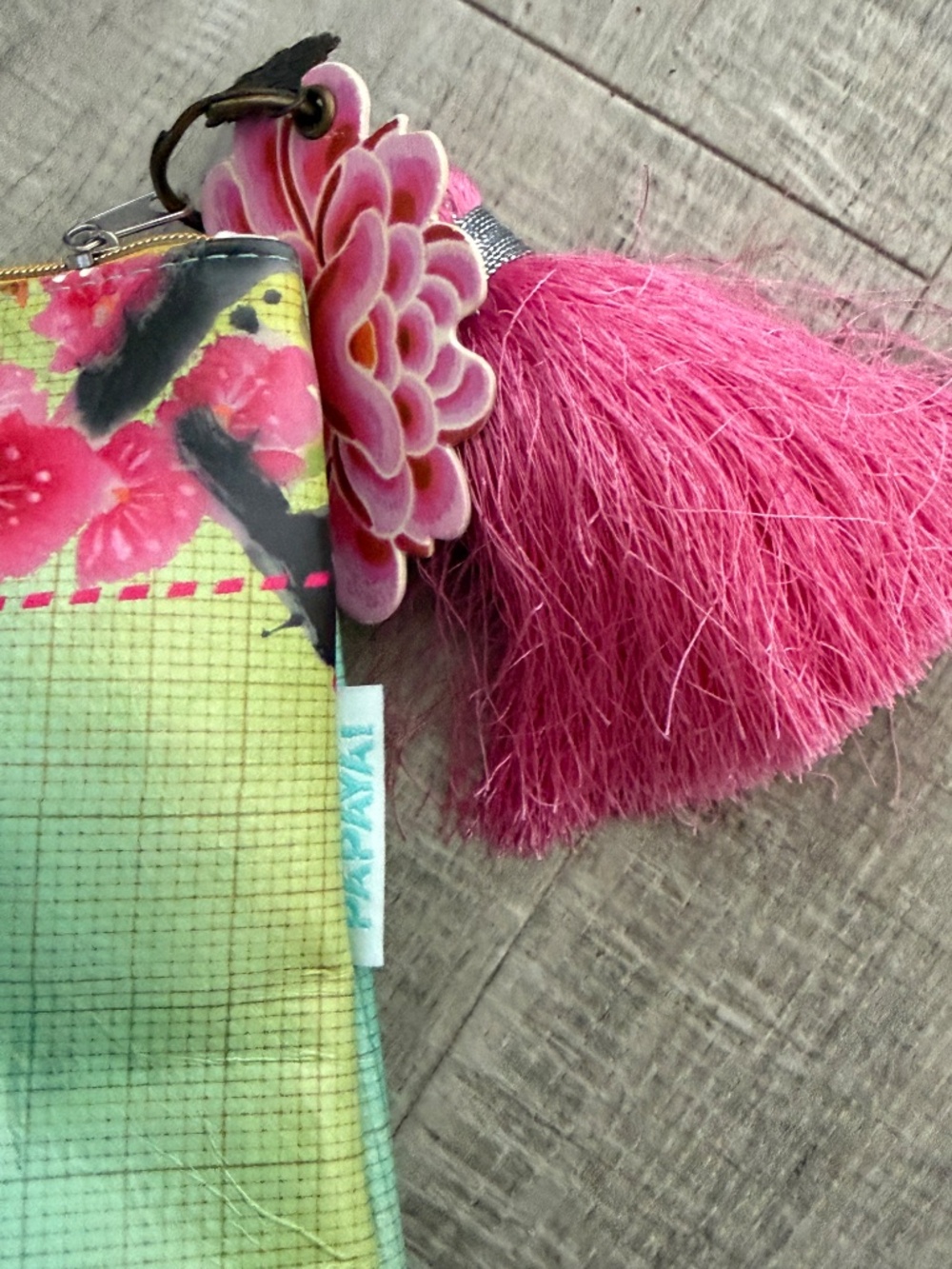Papaya Art Tasseled Clutch - Picture 4 of 6
